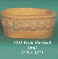 Thumbnail for Fruit Garland Cast Stone Outdoor Garden Planter Planter Tuscan 