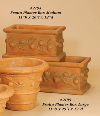 Thumbnail for Frutta Planter Box Cast Stone Outdoor Garden Planter Planter Tuscan 