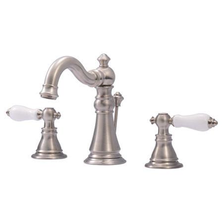 Kingston Brass American Patriot Two Handle 4" Centerset Lavatory Faucet with Retail Pop-up Bathroom Faucet Kingston Brass 