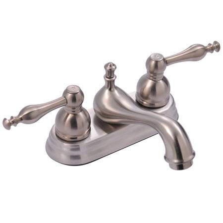Kingston Brass American Classic Two Handle 4" Centerset Faucet with Retail Pop-up Bathroom Faucet Kingston Brass 