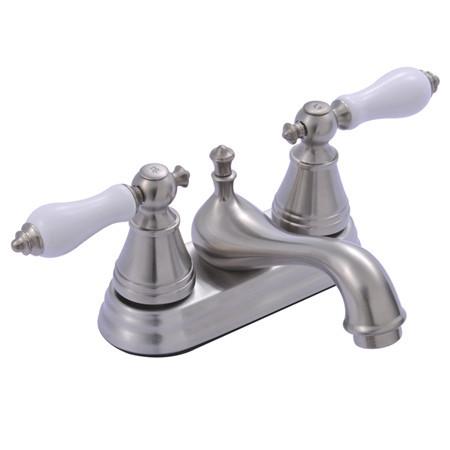 Kingston Brass English Classic Two Handle 4" Centerset Faucet with Retail Pop-up Bathroom Faucet Kingston Brass 