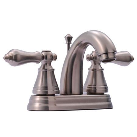 Kingston Brass English Classic Two Handle 4" Centerset Faucet with Retail Pop-up Bathroom Faucet Kingston Brass 