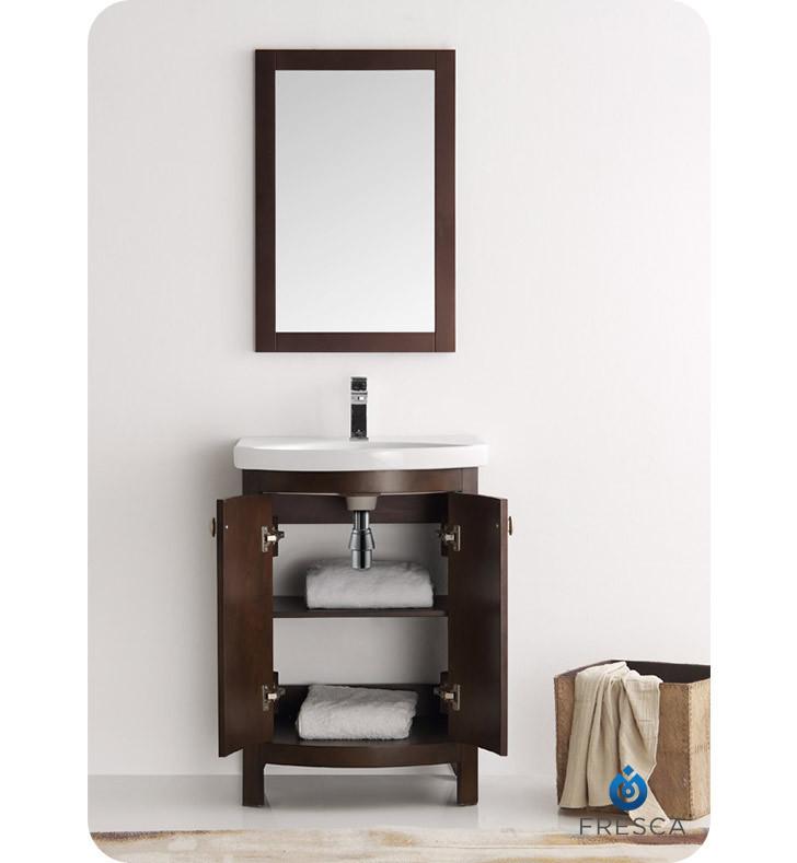 Fresca Greenwich 25" Antique Coffee Traditional Bathroom Vanity Vanity Fresca 