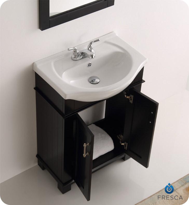Fresca Hartford 24" Black Traditional Bathroom Vanity Vanity Fresca 