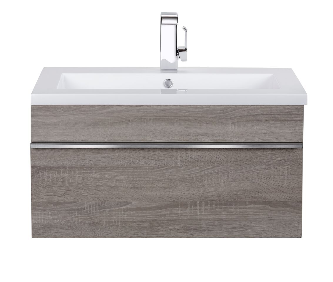 Trough Collection 30" Wall Mount Modern Bathroom Vanity - Dorato By Cutler Cutler Kitchen & Bath Vanity 