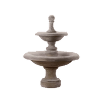 Thumbnail for Westminster Two Tier Cast Stone Outdoor Fountain Short Fountain Tuscan 