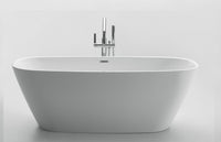 Thumbnail for ANZZI Bridge Series 5.58 ft. Freestanding Bathtub in White FreeStanding Bathtub ANZZI 