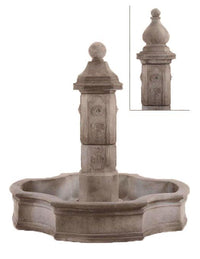 Thumbnail for Lorraine Pond Cast Stone Outdoor Fountain Fountain Tuscan 