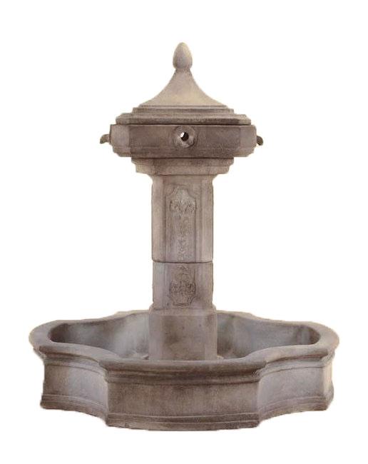 Marseille Pond Cast Stone Outdoor Fountain Fountain Tuscan 