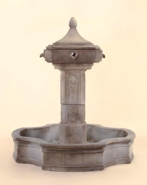 Marseille Pond Cast Stone Outdoor Fountain Fountain Tuscan 