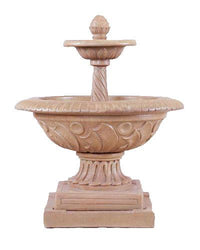 Thumbnail for Orvieto Two Tier Cast Stone Outdoor Fountain Fountain Tuscan 