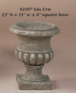 Gio Urn Cast Stone Outdoor Garden Planter Planter Tuscan 