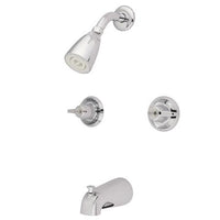 Thumbnail for Kingston Brass Americana Tub & Shower Faucet and Canopy Handle, Chrome Tub Shower Sets Kingston Brass 