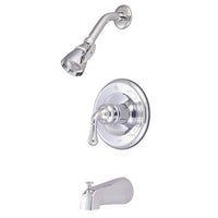 Thumbnail for Kingston Brass Magellan Single Handle Tub and Shower Faucet, Chrome Tub Shower Sets Kingston Brass 
