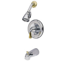 Thumbnail for Kingston Brass Magellan Single Handle Tub and Shower Faucet, Chrome/Polished Tub Shower Sets Kingston Brass 