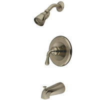 Thumbnail for Kingston Brass Magellan Single Handle Tub and Shower Faucet, Satin Nickel Tub Shower Sets Kingston Brass 