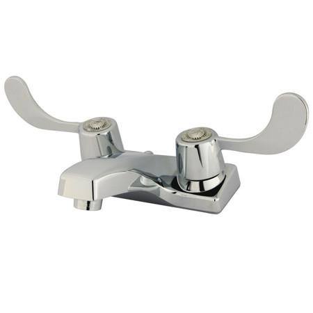 Kingston Brass Americana Centerset with Brass Grid Pop Up,Chrome Bathroom Faucet Kingston Brass 