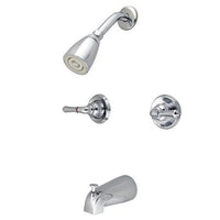 Thumbnail for Kingston Brass Magellan 2-Handle Tub and Shower Faucet with Water Savings Showerhead, Chrome Tub Shower Sets Kingston Brass 