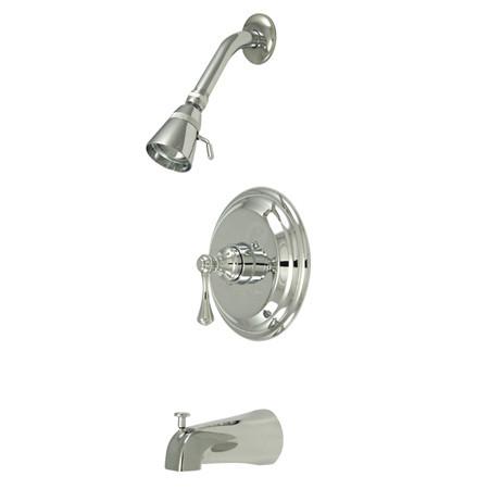 Kingston Brass Metropolitan Tub & Shower Faucet with Lever Handle, Chrome Tub Shower Sets Kingston Brass 