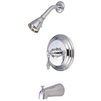 Thumbnail for Kingston Brass Restoration Tub and Shower Faucet with Lever Handles, Chrome Tub Shower Sets Kingston Brass 