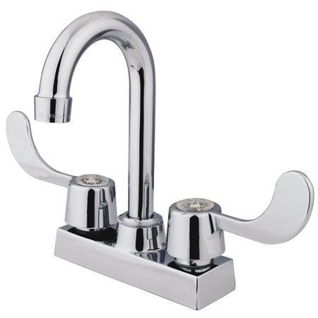 Kingston Brass GKB451 Water Saving Vista Centerset Bar Faucet, Chrome Kitchen Faucet Kingston Brass 