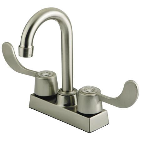 Kingston Brass GKB451SN Water Saving Vista Centerset Bar Faucet, Satin Nickel Kitchen Faucet Kingston Brass 