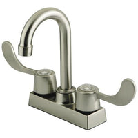 Thumbnail for Kingston Brass GKB451SN Water Saving Vista Centerset Bar Faucet, Satin Nickel Kitchen Faucet Kingston Brass 