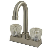 Thumbnail for Kingston Brass GKB461SN Water Saving Supreme Centerset Bar Faucet, Satin Nickel Kitchen Faucet Kingston Brass 