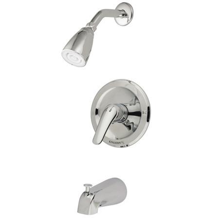 Kingston Brass Chatham Tub & Shower with Lever Handle, Chrome Tub Shower Sets Kingston Brass 