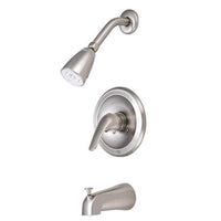 Thumbnail for Kingston Brass Chatham Tub & Shower Faucet with Showerhead and Single Lever Handle, Chrome Tub Shower Sets Kingston Brass 