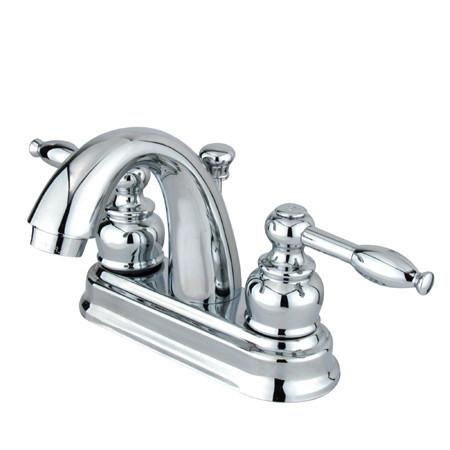 Kingston Brass Knight Centerset Lavatory Faucet with Lever Handles, Chrome Bathroom Faucet Kingston Brass 