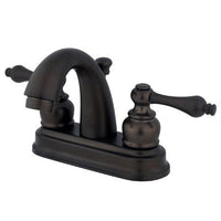 Thumbnail for Kingston Brass GKB5615AL Water Saving Restoration Centerset Lavatory Faucet with Metal Lever Handles, Oil Rubbed Bronze Bathroom Faucet Kingston Brass 