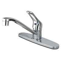 Thumbnail for Kingston Brass GKB561 Water Saving Wyndham Centerset Kitchen Faucet with Single Loop Handle, Chrome Kitchen Faucet Kingston Brass 