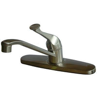 Thumbnail for Kingston Brass Chatham Centerset with Single Lever Handle, Satin Nickel Kitchen Faucet Kingston Brass 