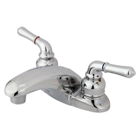 Kingston Brass Magellan Centerset Lavatory Faucet with Lever Handles, Chrome Bathroom Faucet Kingston Brass 