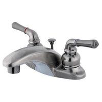 Thumbnail for Kingston Brass Magellan Centerset Lavatory Faucet with Lever Handles, Vintage Nickel Bathroom Faucet Kingston Brass 