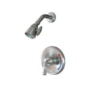 Thumbnail for Kingston Brass GKB637SO Water Saving Magellan Shower Combination with 1.5GPM Water Savings Showerhead, Satin Nickel with Chrome Tub Shower Sets Kingston Brass 