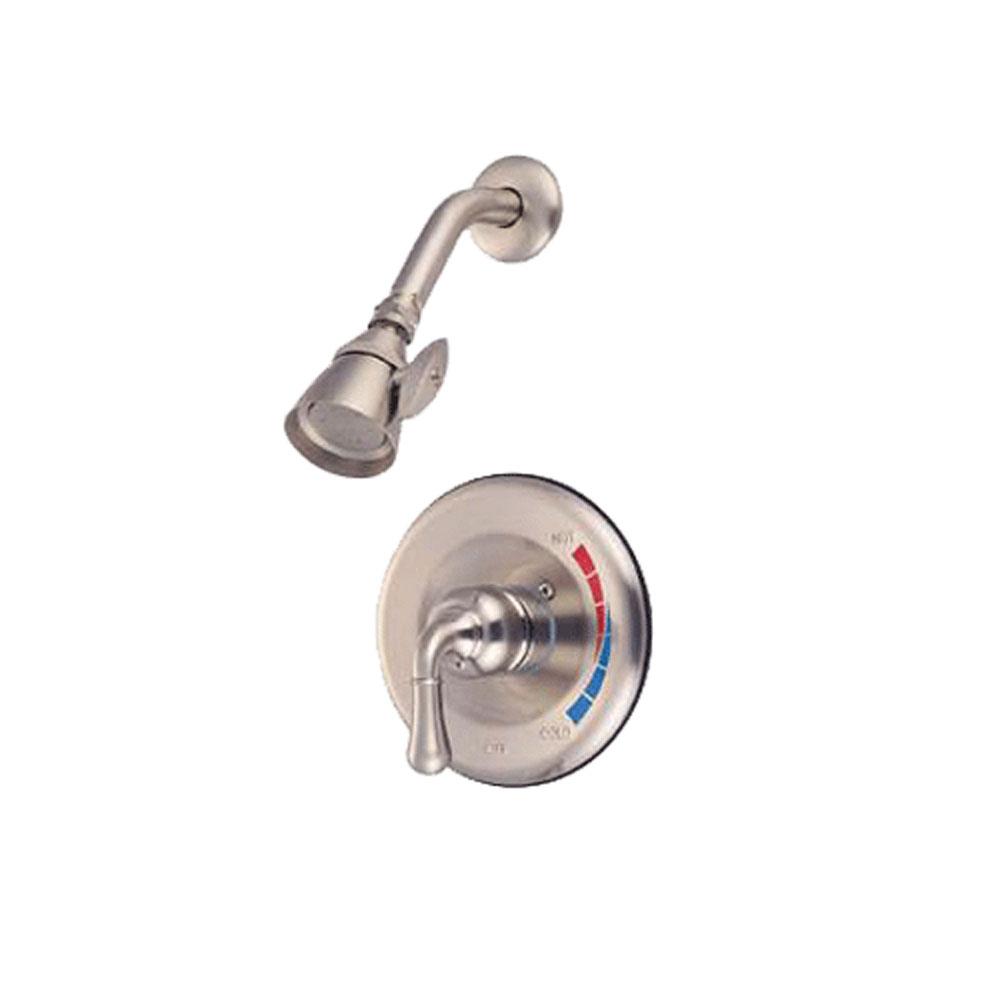 Kingston Brass Magellan Shower Combination with 1.5GPM Showerhead, Satin Nickel Tub Shower Sets Kingston Brass 