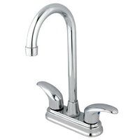 Thumbnail for Kingston Brass GKB6491LL Water Saving Legacy Bar Faucet, Chrome Kitchen Faucet Kingston Brass 
