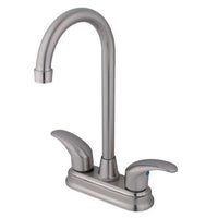Thumbnail for Kingston Brass GKB6498LL Water Saving Legacy Bar Faucet, Satin Nickel Kitchen Faucet Kingston Brass 