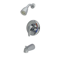 Thumbnail for Kingston Brass Chatham Tub & Shower Faucet with 1.5GPM Shower Head and Single Lever Handle, Chrome Tub Shower Sets Kingston Brass 