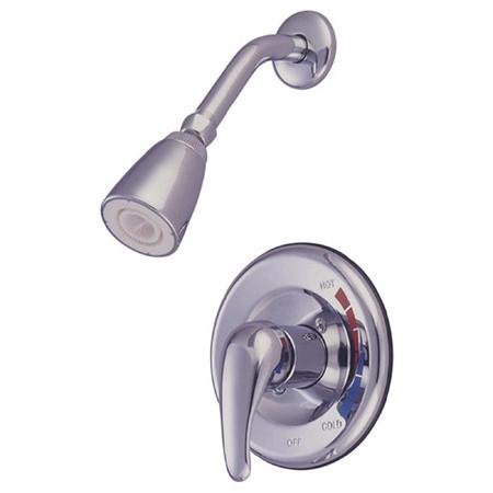 Kingston Brass Chatham Shower only Faucet with 1.5GPM Shower Head and Single Lever Handle, Chrome Tub Shower Sets Kingston Brass 