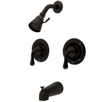 Thumbnail for Kingston Brass GKB675 Water Saving Magellan Tub & Shower Faucet with Pressure Balanced Valve, Oil Rubbed Bronze Tub Shower Sets Kingston Brass 