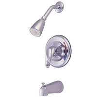 Thumbnail for Kingston Brass Chatham Tub & Shower Faucet with 1.5GPM Showerhead and Single Loop Handle, Chrome Tub Shower Sets Kingston Brass 