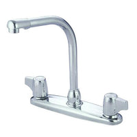 Thumbnail for Kingston Brass GKB741 Water Saving Magellan Centerset Kitchen Faucet with Canopy Handles, Chrome Kitchen Faucet Kingston Brass 