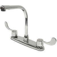 Thumbnail for Kingston Brass Vista Centerset Kitchen Faucet with Blade Handles, Chrome Kitchen Faucet Kingston Brass 