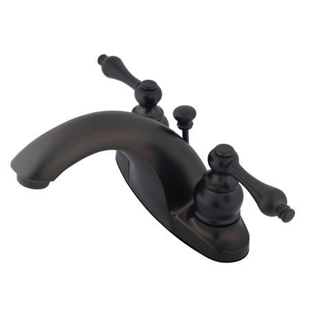 Kingston Brass English Country Centerset Lavatory Faucet, Oil Rubbed Bronze Bathroom Faucet Kingston Brass 