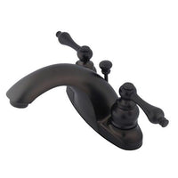 Thumbnail for Kingston Brass English Country Centerset Lavatory Faucet, Oil Rubbed Bronze Bathroom Faucet Kingston Brass 