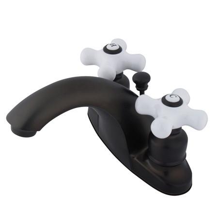 Kingston Brass English Country Centerset Lavatory Faucet, Oil Rubbed Bronze Bathroom Faucet Kingston Brass 