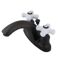 Thumbnail for Kingston Brass English Country Centerset Lavatory Faucet, Oil Rubbed Bronze Bathroom Faucet Kingston Brass 